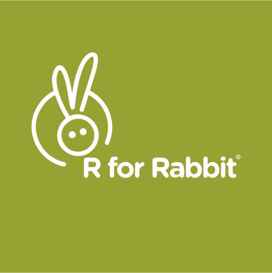 R for Rabbit Brand logo and Brand Identity