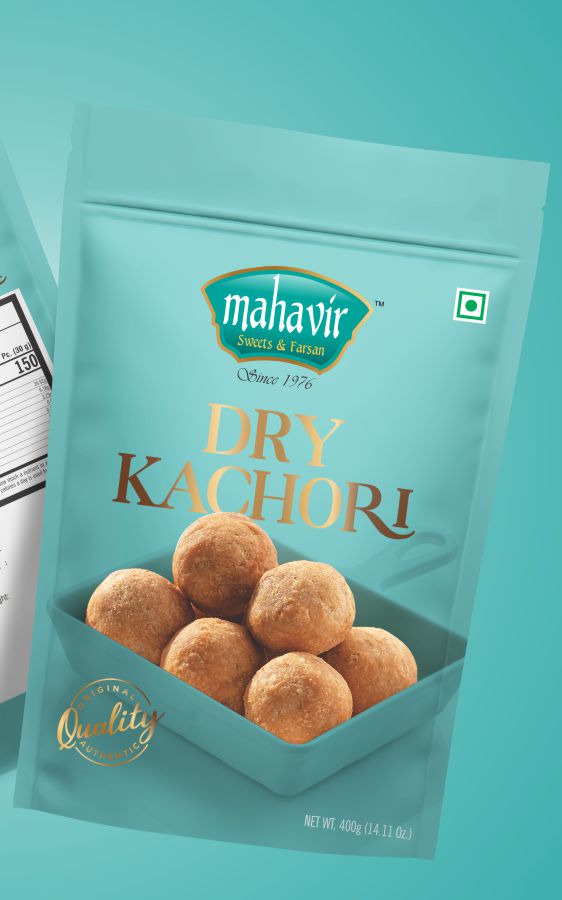 Mahavir Dry Kachori Packaging Design